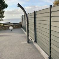 Clôture aluminium Alujour semi-ajourée gris anthracite - RAL 7016