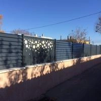 Clôture aluminium Aluclin anthracite RAL 7016
