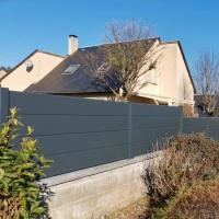 Clôture aluminium Alu20 RAL7016 en redan