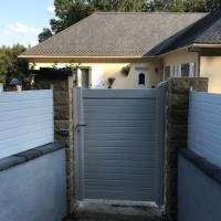 Portail battant et portillon aluminium Alulam blanc RAL 9016