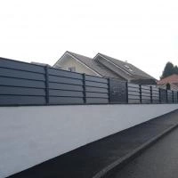 Clôture aluminium Aluclin XL anthracite RAL 7016