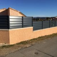 Clôture aluminium Aluclin XL anthracite RAL 7016