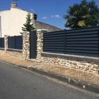 Clôture aluminium Aluclin anthracite - RAL 7016