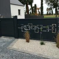 Clôture aluminium Alujour gris anthracite RAL 7016