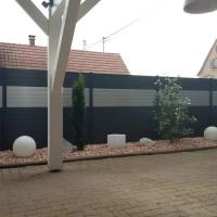 Clôture aluminium Alulam gris anthracite RAL 7016