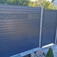 Portillon aluminium Alulam gris anthracite RAL 7016