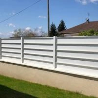 Clôture aluminium Alu20 blanc RAL9016 redan
