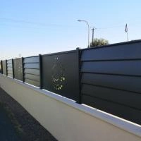 Clôture aluminium Aluclin XL anthracite RAL 7016