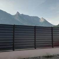 Clôture aluminium Aluclin XL anthracite RAL 7016