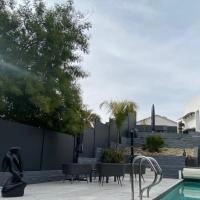 Clôture aluminium Alumax anthracite RAL 7016 pose en redan