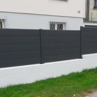 Clôture aluminium Alu20 gris RAL7016 en redan