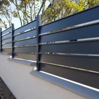 Clôture aluminium Alujour gris anthracite - RAL 7016