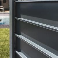 Clôture aluminium Alu20 détail vue arrière