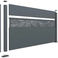Clôture aluminium Alumax vue éclatée