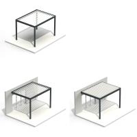 Configurations pergola bioclimatique Alusun