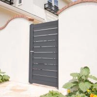 Portillon aluminium Alujour - RAL 7016