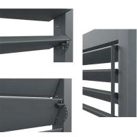 Détails du brise orientable en aluminium Alumouv