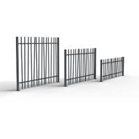 Hauteurs disponibles pour clôtures barreaudées gamme Alustyl