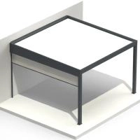 Imposte avec store sur les côtés