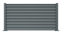 Clôture aluminium Aluclin - RAL 7016