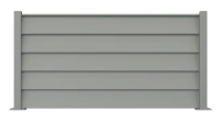 Clôture aluminium Aluclin XL - RAL 7037