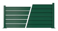 Clôture aluminium Alujour vert - RAL 6005