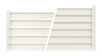 Clôture aluminium Alujour blanc - RAL 9016