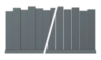Clôture aluminium Aluroc gris anthracite - RAL 7016