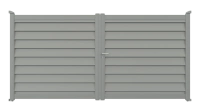 Portail aluminium Aluclin XL - RAL 7037