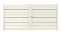 Portail aluminium Aluclin XL - RAL 9016