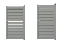 Portillon aluminium Alujour - RAL 7037
