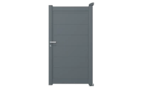 Portillon aluminium Alumax - RAL 7016