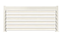 Brise-vue orientable aluminium Alumouv - RAL 9016