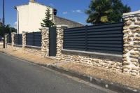 Clôture aluminium Aluclin anthracite - RAL 7016