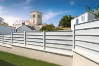 Clôture aluminium Alu20 détail face intérieur RAL 9016