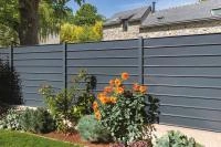 Clôture aluminium Alu20 vue arrière RAL 7016