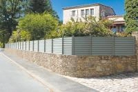Clôture aluminium Aluclin claustra RAL 7037