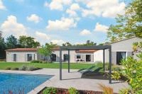 Pergola bioclimatique aluminium Alusun en ilôt