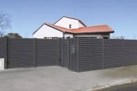 Portail battant et portillon gamme Aluclin RAL 7016