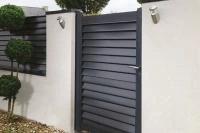 Portillon gamme Aluclin RAL 7016
