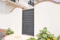 Portillon aluminium Alujour - RAL 7016