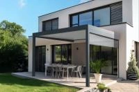 Pergola toit plat Alusun en aluminium